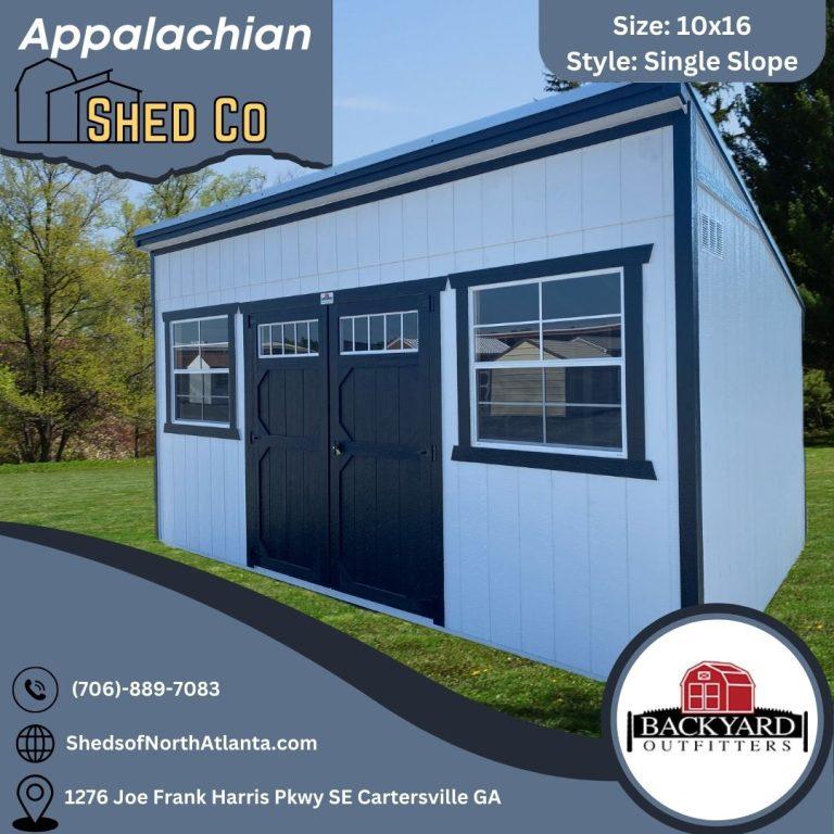 #30-10×16 Single Slope Shed